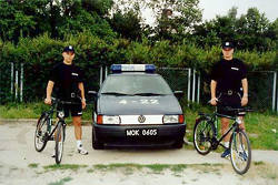 Gdańscy policjanci na rowerach (15 KB)