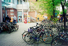 Jeden z uniwersyteckich parkingów rowerowych (17 KB)